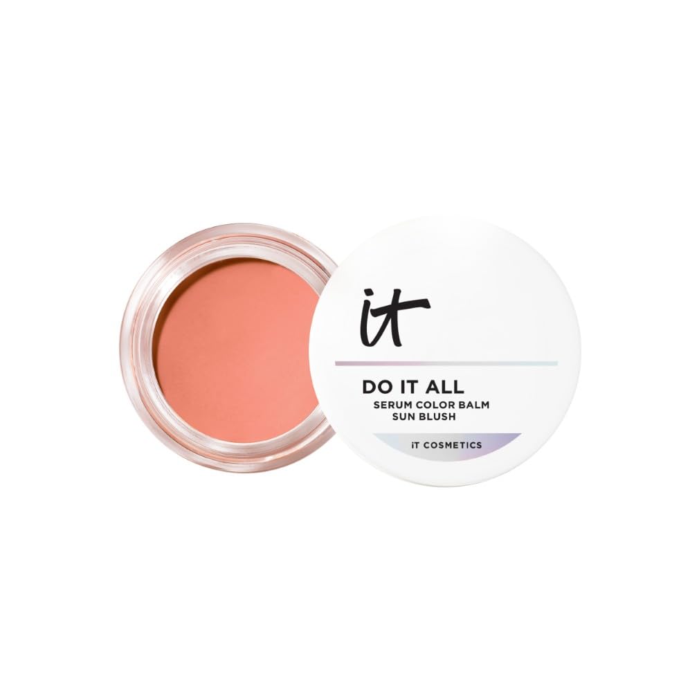 IT Cosmetics Do It All Serum Color Balm, 18 g, Cream Blush & Bronzer, Sonnengebräunte Farbe und Glow in einem, Hautglättend & aufpolsternd, Für alle Hauttypen