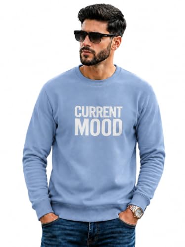 Image of Mack Jonney Men's Printed Fleece Sweatshirt|Full Sleeve Round Neck Winter Sweatshirt for Casual Wear|Travel|Gym & Everyday Style-mj-62