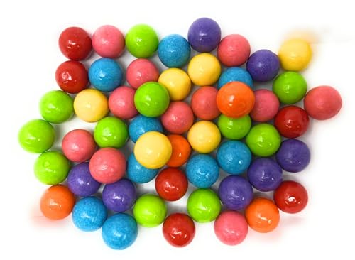 YANKEETRADERS Assorted Fruit Flavored Gumballs 1", 2 Pounds Bulk - image 2
