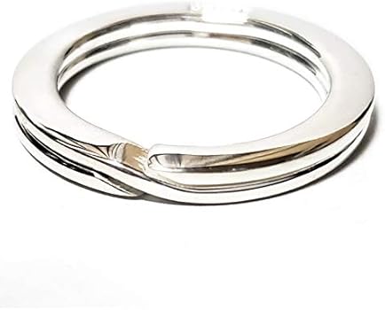 Amazon.co.jp: [VASEERA] シルバー925（純銀製） 30mm キーリング 平型