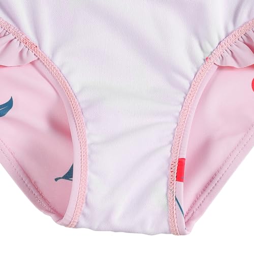 Image of LIZENS One Piece Swimsuit for Girls Swimwear with Ruffled Children Bathing Suit