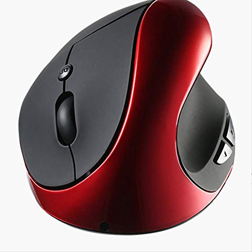 Souris verticale sans fil rouge anti fatigue pour canal carpien