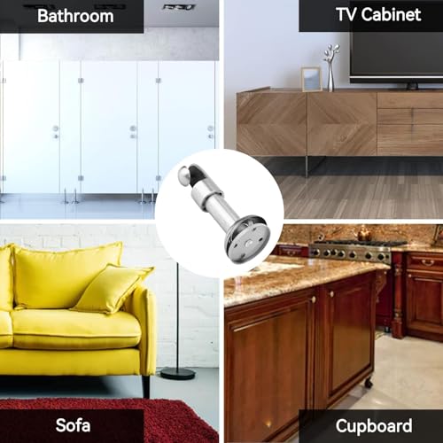Public Restroom Partition Fittings Toilet Partition Hardware Support Feet for Toilet Cubicles with Stainless Steel Shelf Brackets by HERCHR - Image 8