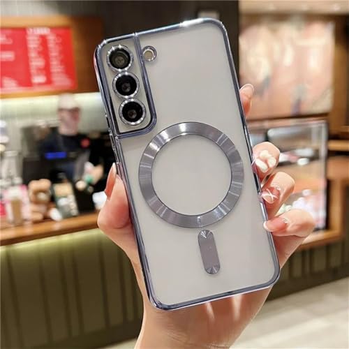 Coque Samsung S21 magnétique bleu sierra idéale pour sécuriser votre téléphone au quotidien