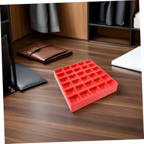 Caja organizadora de monedas roja de plástico KICHOUSE miniatura 5