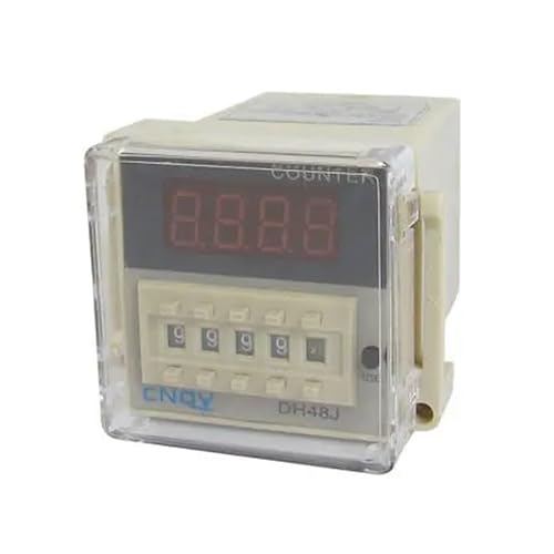 AARTERZZA DH48J AC 110V 50/60Hz 1-999900 8 Pin Count Up Digital Counter Relay