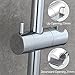 Shower Holder Chrome, Biveah Brass Hand Shower Holder Bracket Replacement for 20MM Shower Riser Rail, KZS006C