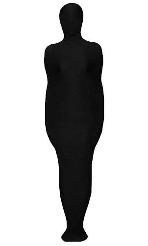 VSVO Full Body Greenman Suit - Lime Green (Black Mummy, Medium) - Medium - Black Mummy