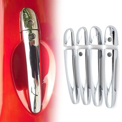 Garniture poignée porte voiture finition chrome miroir haut de gamme Mazda CX5