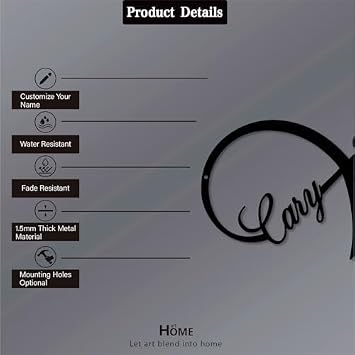 Custom Infinity Heart Metal Name Sign (Love Sign 7)