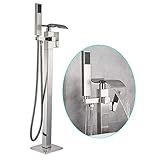 Vielseitig: 1. Wasserfallauslauf zum schnellen Befüllen der Badewanne 2. Handbrause mit Brauseschlauch zum Spülen nach dem Baden oder Händewaschen