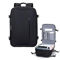 Lossga Cabin Bags Underseat 40x30x20 40x20x25 for Ryanair, Carry On Travel Backpack Cabin Size Rucksack Hand Luggage Bag Backpack Casual Daypack School Bag Fit 14 Inch Laptop with Cable Hole