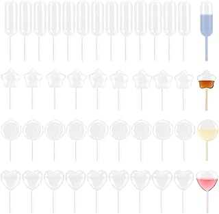 250PCS 4ml Cupcakes Pipettes, Food Grade Plastic Disposable Pipettes, Suitable for Chocolate or Strawberries Cupcakes, Ice Cream, Waffles, Chocolate Dessert