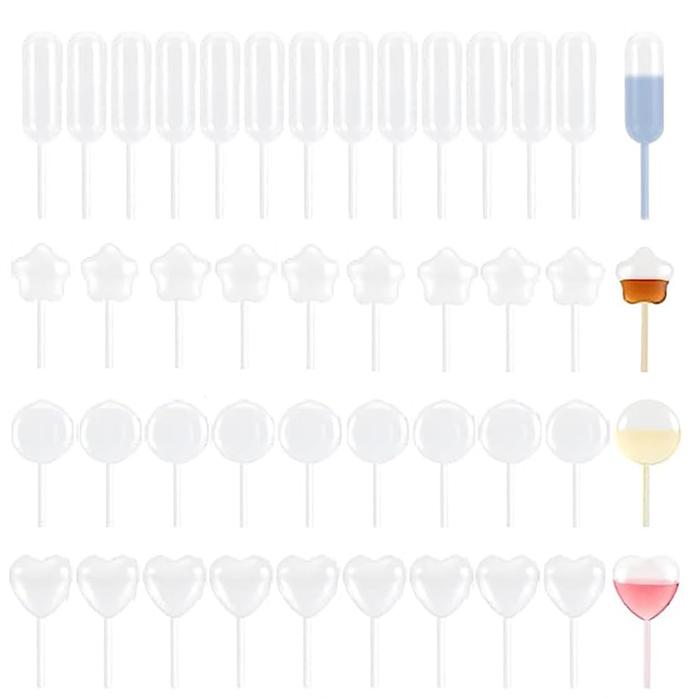 100 Cupcake Pipetten 4ml Herzform - Einweg Dessert Pipetten Für Kuchen & Süßigkeiten