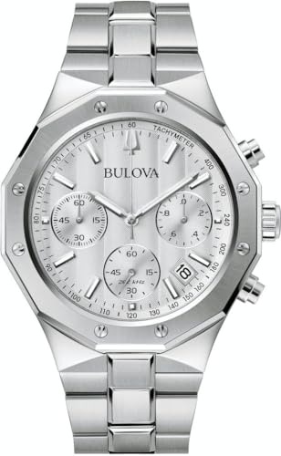 BULOVA Analógico Modelo 96B408 Misc Classic Chronograph Mens Watch 44mm 10ATM. Marca