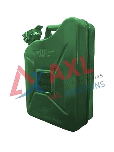 Image of AXL's Trunk UN certified Fuel Steel Jerry Can for Petrol /diesel /kerosene Storage (10 Litres)