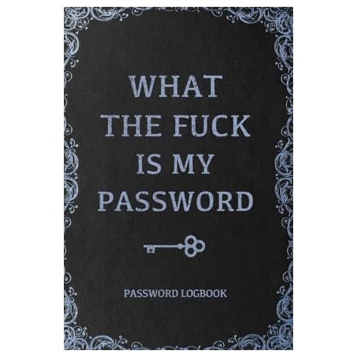 What The Fuck Is My Password, Funny Internet Password Logbook, Organizer, Tracker, Vintage Book Design Gift For Gramma, Nana, Mom, Dad For Christmas: ... 120 pages, 6x9, Soft Cover, Matte Finish
