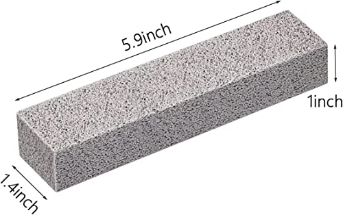 4Th Pumice Stone For Toilet Bowl Cleaning,Scouring Stick Powerfully Clean Away Limescale Stain,Hard Water Ring, Calcium Buildup,Iron&Rust. Remover For Tile/Bath-Tub/Kitchen Sink/Grill - 6 Pack #TOP1