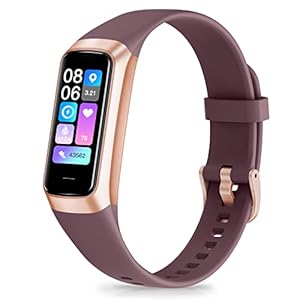 Fitness Tracker with 24/7 Heart Rate, Blood Oxygen Blood Pressure Sleep Monitor, Activity Trackers 5 ATM Waterproof,Step Calorie Counter Pedometer Health Smart Watch for Women Men