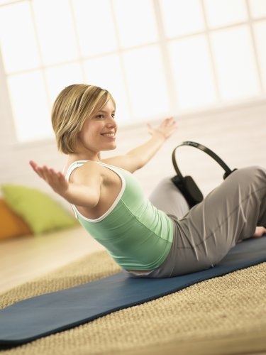 Stott Pilates(Merrithew) Fitness Circle Lite (Black), 14 Inch / 35.5 Cm (Packaging May Vary) #TOP4