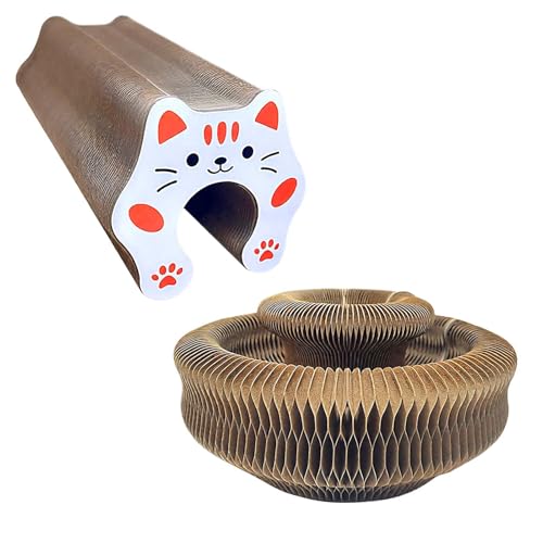 Celuicion Tiragraffi Per Gatti,Giocattolo Per Esercizio Mentale E Fisico Dei Gattini,Graffiatoio Per Gatti In Cartone | Soggiorno Camera Da Letto Appartamento Area Giochi Trespolo Finestra Angolo