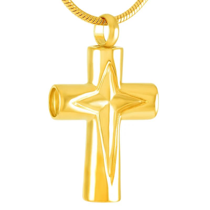 Pendentif bijoux de crémation croix étanche pour protéger vos souvenirs de deuil