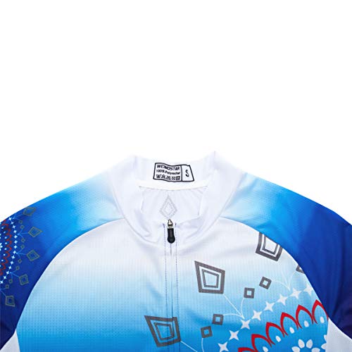 Image of Cycling Jerseys Women Bike Shirts Short Sleeve Bicycle Clothes Breathable Stretch Labric Bicycle Uniforms