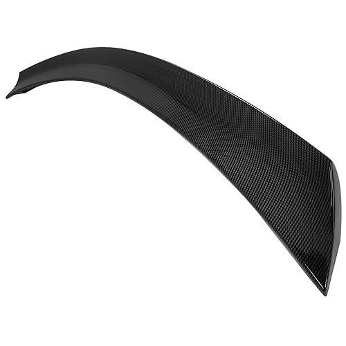 Kuafu GO-2555 Trunk Spoiler Wing Compatible With 2008-2015 Mercedes Benz W204 C-Class & C63 2 Door Coupe Rear Winglet Abs Plastic Carbon Fiber Style thumb #4