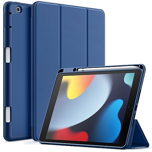 Coque iPad 10,2 Pouces JETech Marine avec Porte-Stylet et Dos TPU Souple