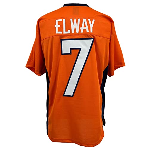 John Elway Jersey Orange Denver | Unisex Adult Sizes Unsigned Custom Sewn Stitched