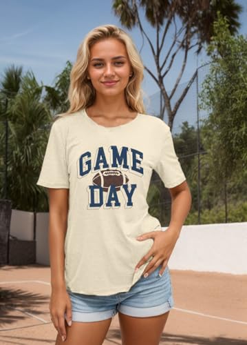 Image of Football Shirts for Women Game Day T Shirts Football Outfits