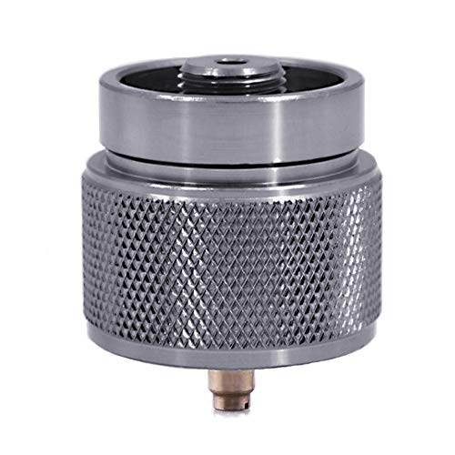 SIBOMTEX - Adaptador de estufa de camping de propano de 1 libra de entrada de tanque pequeño EN417 salida de válvula Lindal