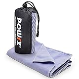 Powrx Ultraleichtes Mikrofaser Reisehandtuch antibakteriell und schnelltrocknend mit...