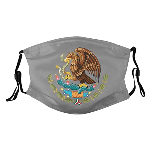 Coat of Arms Mexico Mask Protect Respiratory System Breathe with Peace of Mind Black