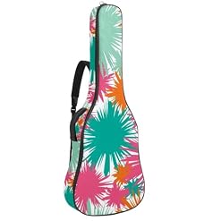 Housse imperméable en tissu Oxford pour guitare acoustique avec bandoulière et poches, motif graffiti tendance 109 x 42,9 x 11,9 cm, Multicolore 5., 42.9×16.9×4.7 in, Sac de transport tendance pour - Les Beatles, Paul McCartney, John Lennon, RIngo Starr, George Harrison