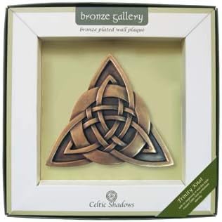 Royal Tara Bronze Plated Wall Plaque Hanging with Trinity Knot and Celtic Weave Design | Irish Home Housewarming Gifts Souvenirs Presents Decor Decoration Accessories