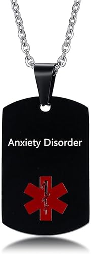 Miniatura 4 de Collar de identificación de alerta médica grabado con láser personalizado para hombres, mujeres, niños y niñas, cadena de acero inoxidable, colgante