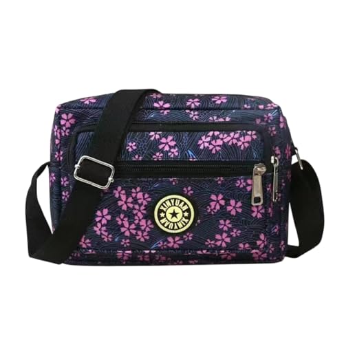 Image of MOMISY Women Mobile Messenger cellphone Bag Ladies Nylon Shoulder Cross Body Long Strap for College, Outing, Travelling, Work