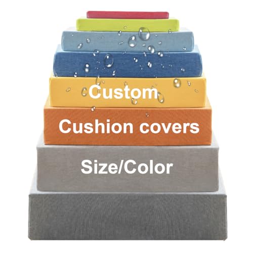 Générique Housse De Coussin D'extérieur sur Mesure, Housse De Protection Imperméable pour Caravanes, Coussins D'assise, Coussins De Banc, Coussins De...