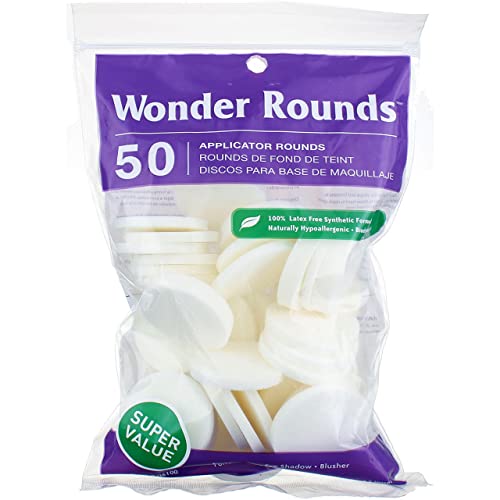Wonder Rounds 50 Count Cosmetic Puff (3 Pack)
