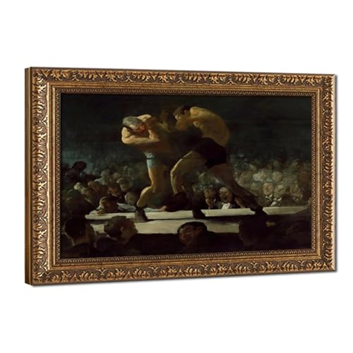 Tableau Club Night George Wesley Bellows cadre en suspension haut de gamme 50x76cm
