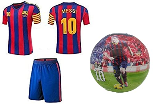 Lionel Messi #10 Youth Soccer Jersey Home Long/Short Sleeve Kit Shorts Kids (YS 6-8 Years, Jersey+Ball) Lionel Messi #10 Youth Soccer Jersey Home Long/Short Sleeve Kit Shorts Kids (YS 6-8 Years, Jersey+Ball)