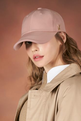Image of VARZAR 【Official Store Gold Stud Over fit Ball Cap / 3colors Unisex Deeper Small face Effect Fashion hat Polyester