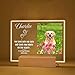Pet Memorial Gifts - Personalized Acrylic Plaque for Pet Dog - Custom Picture Album Cover Night Light - Dog Memorial Gifts For Loss Of Dog - Loss Of Dog Sympathy Gift - Bereavement Gifts For Loss Of Pet