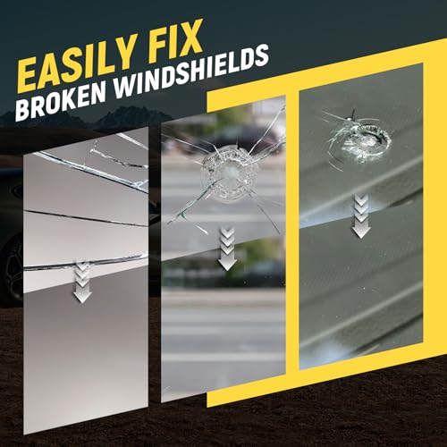 Windshield Chip Repair Kit, Resin Windshield Repair Kit with Injection Head Suction Cup, 2026 Universal Car Glass Repair Liquid Kit for Fixing Bullseye Cracks & Bullseye - 2 PCS - Image 4