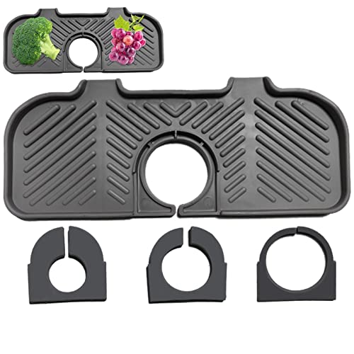 drenagem torneira,Coletor gotejamento pia cozinha | Tapete torneira pia, protetor respingos pia atrá