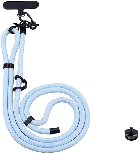 BRDRC Sport Camera Lanyard With 1/4 inch Screw Anti-Lost Crossbody Rope Accessory(Blue)