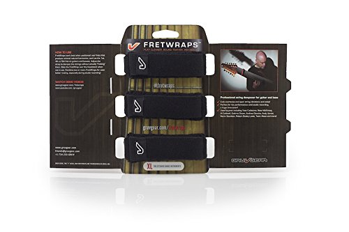 Image of Gruv Gear FretWraps 3-Pack String Muters, Extra Large, Black
