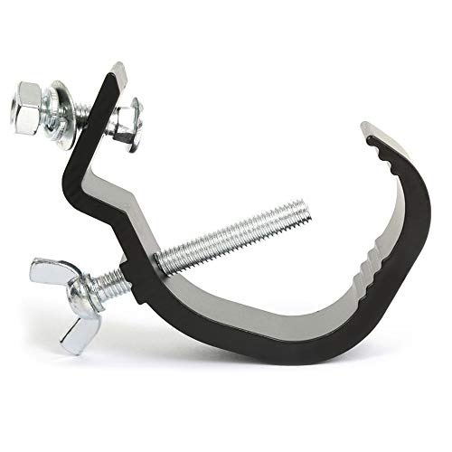 beamz CC63B Black G-Clamp for Truss - 30kg Capacity, Adjustable 32-51mm Diameter, Strong Metal Construction, Lighting Clamp, Stage Lighting Clamps, Lighting Truss Clamps