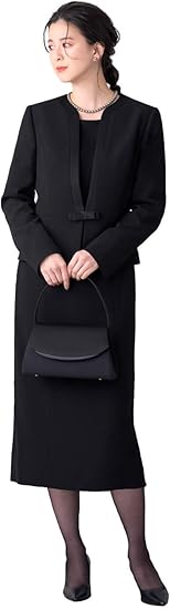 Amazon ルルコ Lurco ブラックフォーマル レディース 喪服 前開き 洗える ウォッシャブル ロング トールサイズ 大きいサイズ ワンピース スーツ イブニングドレス 通販
